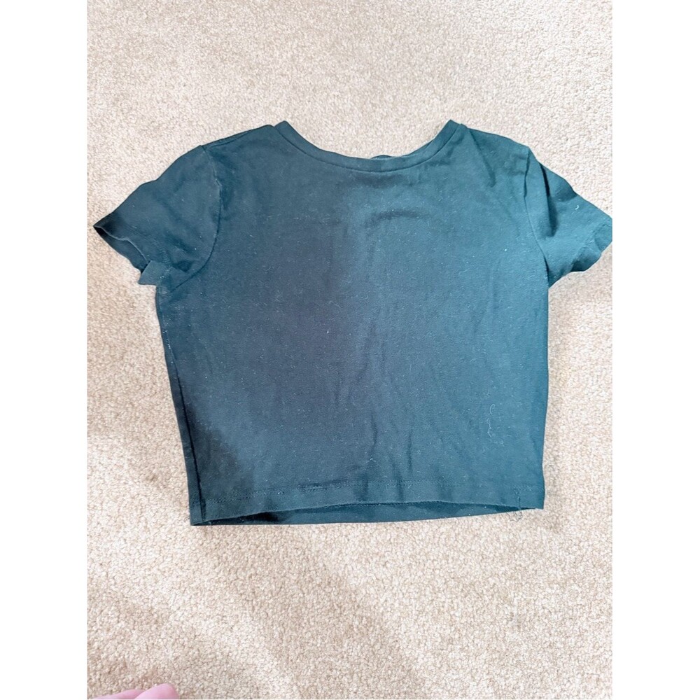 wild fable Black Cropped Tee
